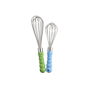 Outils <span class=keywords><strong>de</strong></span> cuisine polyvalents en acier inoxydable, y compris batteur à oeufs, fouets avec manche en bois, préparation <span class=keywords><strong>de</strong></span> fruits et légumes, vente en gros - Product Image 1