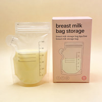 Sacs de conservation du lait maternel personnalisés, de qualité alimentaire, 100 % sans BPA, portables, congelables, pochettes verticales avec fermeture éclair et bec verseur facile
