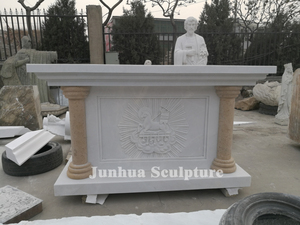 Mesa de Altar Antigua de Mármol Tallado Católico para Diseño de <span class=keywords><strong>Iglesia</strong></span> Cristiana - Product Image 3