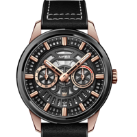 Nouvelle conception pratique, montre mécanique à plusieurs étages, apparence élégante et tendance, montre mécanique durable et étanche