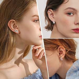 Trendy Hip Hop Stainless Steel Bar Jewelry Set Black Punk Gothic <strong>Men's</strong> Diamond Stud <strong>Earrings</strong> for Parties - Product Image 5