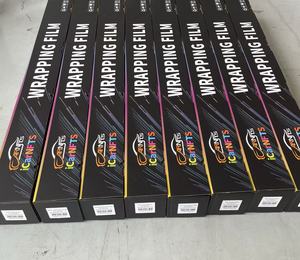 ขายส่งม้วนเต็ม 1.52x18 เมตร/5x60 ฟุต ฟิล์มไวนิล PET TPU แบบหล่อขึ้นรูป สีดำเปียโน เงาสูง สำหรับหุ้มรถยนต์ จากโรงงานโดยตรง - Product Image 2