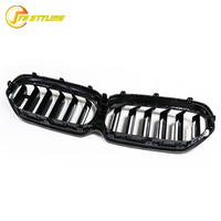 Calandre avant en fibre de carbone noir brillant pour BMW Série 5 LCI G30 F90 M5 2020+ Calandre pour protection du pare-chocs