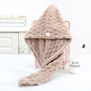 Gorro de Secado de Cabello con Diseño de Nubes Chuhui, de Felpa Coral, Secado Rápido, para Uso Doméstico, Estilo Femenino - Product Image 3