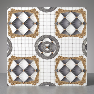 Carrelage de sol en porcelaine 400x400mm 40x40 Carreaux de marbre en céramique de luxe émaillés et brillants pour le sol Carrelages numériques - Product Image 5