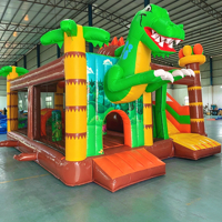 Castillo inflable personalizado, tamaño, color, logotipo, temas de dibujos animados disponibles para personalización. Casa Inflable de PVC de 0.55mm para Niños