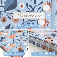 Bloc-notes imprimé en spirale, vente en gros, carnet personnalisé, couverture rigide, journal intime, carnet imprimé avec poche