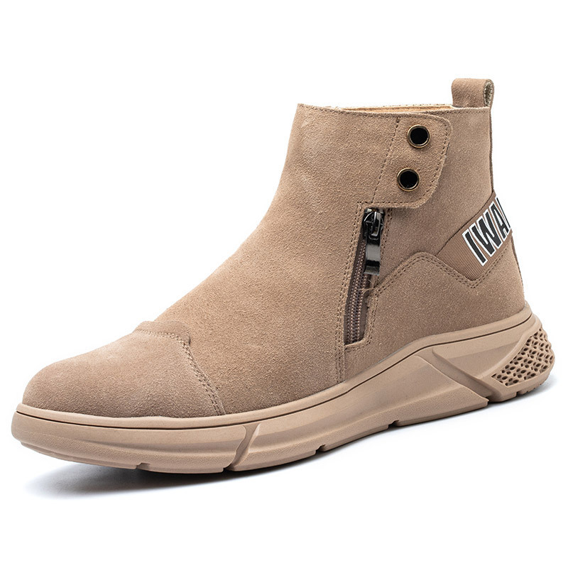 Fashion Brand Anti Puncture Portable Industrial Sports Safety Shoes Boots Work for Men Women Steal Toe Breathable Lightweight