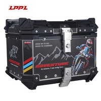 Vente directe en gros : Top case moto en acier inoxydable à mot de passe réinitialisable pour moto d'aventure