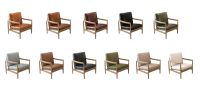 Fauteuil de salon confortable en bois d'hévéa avec accoudoirs gravés, chaise de jeu de société résistante aux rayures, chaise Hank