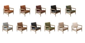Sillón <span class=keywords><strong>de</strong></span> Descanso Confortable <span class=keywords><strong>de</strong></span> Madera <span class=keywords><strong>de</strong></span> Caucho con Reposabrazos Grabados, Silla para Juegos <span class=keywords><strong>de</strong></span> <span class=keywords><strong>Mesa</strong></span>, Silla Hank Resistente a Arañazos - Product Image 4