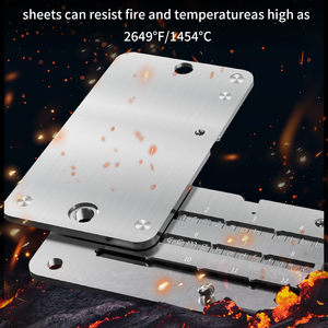 Metal Mnemonic Backup Card B IP39 Frase de recuperación Almacenamiento seguro para billeteras de <span class=keywords><strong>criptomonedas</strong></span> - Product Image 5