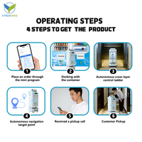 Robot distributeur intelligent VFresh AI pour hôtels avec stockage froid et à température ambiante, idéal pour le service en chambre et la distribution de snacks