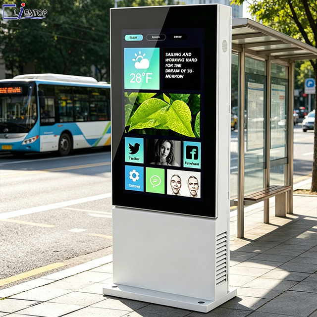 55 Inch Digital Signage Kiosk Totem LCD Touch Screen Indoor Smart WIFI Floor Stand Advertising Player Display