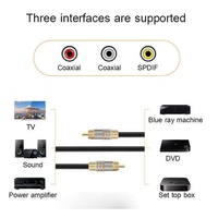 Cable de audio de cobre RCA a RCA 1M 1,5 M 2M 3M 5M 10M 15M 20M 25M 30M Logo personalizado de gama alta RCA macho a macho Cables de audio para coche