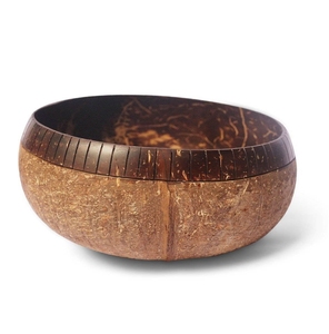 Tazón de Coco Natural Ecológico Hecho a Mano, Tazón para Servir Ensaladas y Smoothies, Seguro para Alimentos, Exportación Global B2B al por Mayor - Product Image 1