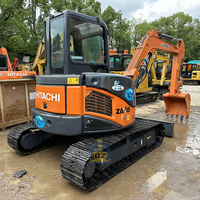 Mini-excavatrice Hitachi ZX50U d'occasion, balayage zéro, Zaxis 50, 5T, 5 tonnes, matériel de construction, excavatrice d'occasion, excavadora