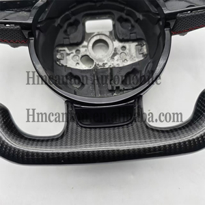 พวงมาลัยรถแบบมีรูพรุนทำจากคาร์บอนไฟเบอร์สำหรับรถ Audi A3 A4 A5 A6L A8 Q3 Q4 Q5 Q5 Q7 Q8 TT B9 - Product Image 3