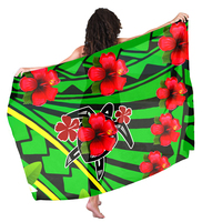 Tissu Tribal traditionnel sonan, cm, imprimé de fleurs, Hibiscus, hawaïennes, Sarong, été