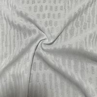 Tissu sportif en maille jacquard blanc en polyester recyclé GRS 100 % Dry Fit pour vêtements de sport respirants