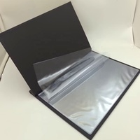 Porte-menu en cuir PU grain de bois A4 avec pages en PVC amovibles, élégant carnet de menu pour les lieux commerciaux