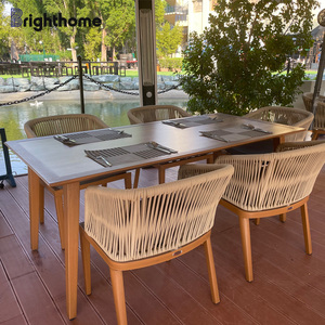 ODM OEM Wholesale Aluminum Rattan Hotel Outside Outdoor Garden Furniture with Waterproof Cushion - Product Image 1