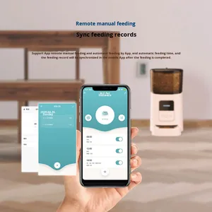 Smart Timer automatico <span class=keywords><strong>Pet</strong></span> <span class=keywords><strong>Feeder</strong></span> per cani di gatti di grande capacità ciotola per cani eco-friendly alimentazione a distanza per piccoli animali - Product Image 2