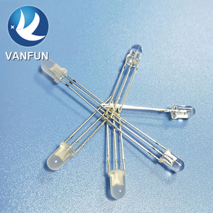 Diodes LED Vanfun 5MM bicolores à anode commune, montage par trou, boîtier en résine époxy, lentille transparente/diffuse colorée, 5V - Product Image 5