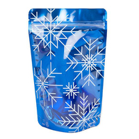 Sachets Doypack en plastique transparent avec dos en film, à fermeture zip, pour l'emballage de snacks, épices, noix, aliments, café et thé
