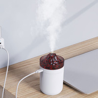Nouveau Design Portable 330Ml H2O Spray Mist Humidifier Mini Volcano Aroma Diffuseur Led Light Aroma Diffuser Car Usb Air Humidifier