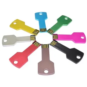 Hot selling products USB 2.0 metal key shaped usb flash drive promotional gift mini key USB 3.0 pen drive