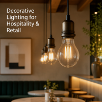 Ampoule à filament LED A60 personnalisée, résistante aux hautes températures, anti-choc, lampe vintage avec couleur de filament réglable