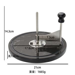 Râpe à fromage Girolle avec base en marbre, coupe-fromage Tête <span class=keywords><strong>de</strong></span> Moine, trancheuse à fromage en roue - Product Image 2
