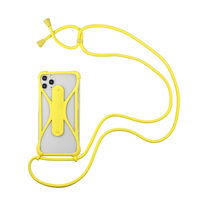 Étui de téléphone universel en silicone avec lanière, design personnalisé, antichoc et étanche pour