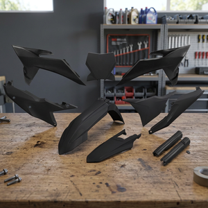 Kit di plastica completa nera per KTM SX 125 2025-2025 accessori per moto - Product Image 3
