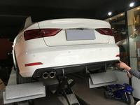 Diffuseur de pare-chocs arrière en carbone pour Audi A3 berline standard 8V 2014 - 2016 Non Sline