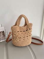 Sac à bandoulière seau ajouré durable pour femme, édition limitée vintage, nouveau design été 2026, idéal pour le quotidien et les trajets