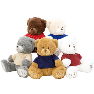 Ours en peluche personnalisé vierge de 18 cm par Sublimation avec T-Shirt - Product Image 1