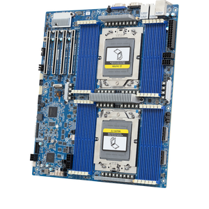 لوحة خادم Gigabyte AMD EPYC ثنائية DDR4/DDR4 رسومات متكاملة DP PCIe Gen5 W CTDP ضمان لمدة 3 سنوات - Product Image 1