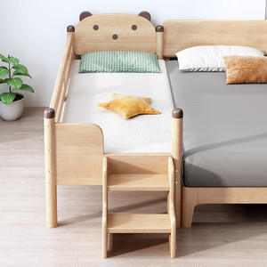เตียงไม้อเนกประสงค์สำหรับเด็กเตียงนอนสำหรับเด็กปลอดภัยสำหรับห้องนอนสมัยใหม่ - Product Image 3