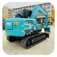 Excavatrice hydraulique d'occasion KOBELCO SK75 de 7,5 tonnes, matériel d'excavation, exportateur SK95SR SK85MSR SK60 pour travaux de construction