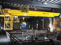 Weihua Kran 50T Anpassbarer Elektromagnetischer QC Zweiträger-Brückenkran mit Industriellem Elektromagnetischem Leistungsstarkem Saugnapf