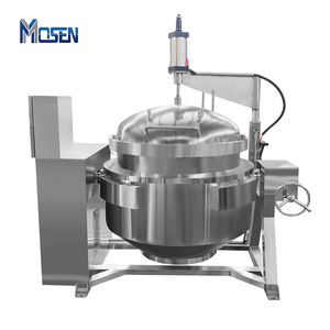 Olla a presión de vapor de acero inoxidable de 200l Industrial, sopa de cola de buey, sopa de cordero, caldo Laksa, maquinaria de olla a presión para procesamiento de alimentos - Product Image 5