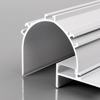Canal en alliage d'aluminium à lumière réfléchie, diffuseur PC laiteux, éclairage d'ambiance de bureau, couleurs personnalisables, remplacement des lustres