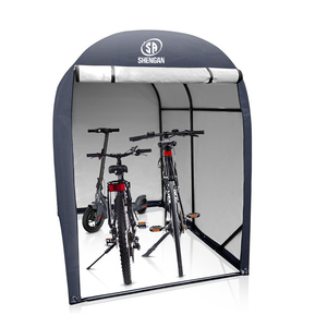 Tente de <span class=keywords><strong>vélo</strong></span> portable SA pour l'extérieur, structure en acier allié, auvent enduit de PE, <span class=keywords><strong>abri</strong></span> 120x163x176cm, imperméable, porte à fermeture éclair enroulable - Product Image 4