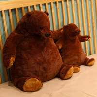 Ours en peluche géant lesté en coton PP lavé, certifié CE CPC, écologique, doux, 25 cm, unisexe, décoration d'intérieur