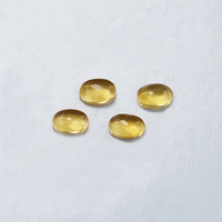 Vente en gros de cabochons ovales en citrine naturelle 2x3mm, pierres lâches claires pour incrustation de bagues et colliers