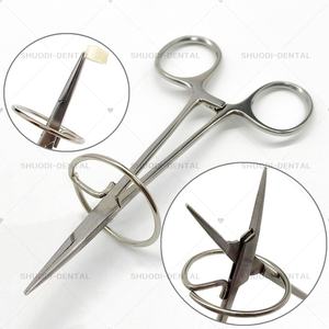 Fórceps de anillo para removedor de puente de corona Dental con anillo hemostático Bloqueo de arteria cirugía soporte de aguja para mosquitos - Product Image 1