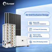 德业混合太阳能电池系统 150kw 125kw 100kw 商业用太阳能电池板系统
