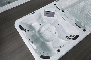 All'aperto acrilico Balboa di controllo idromassaggio vasche idromassaggio vasca da massaggio all'aperto infinita nuoto spa per l'esercizio fisico - Product Image 3